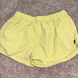 Yellow shorts